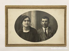 Fotografia antiga: AGUILAS - MURCIA.. Matran, fotógrafo. Unos jóvenes huertanos enamorados.. (a.1928)